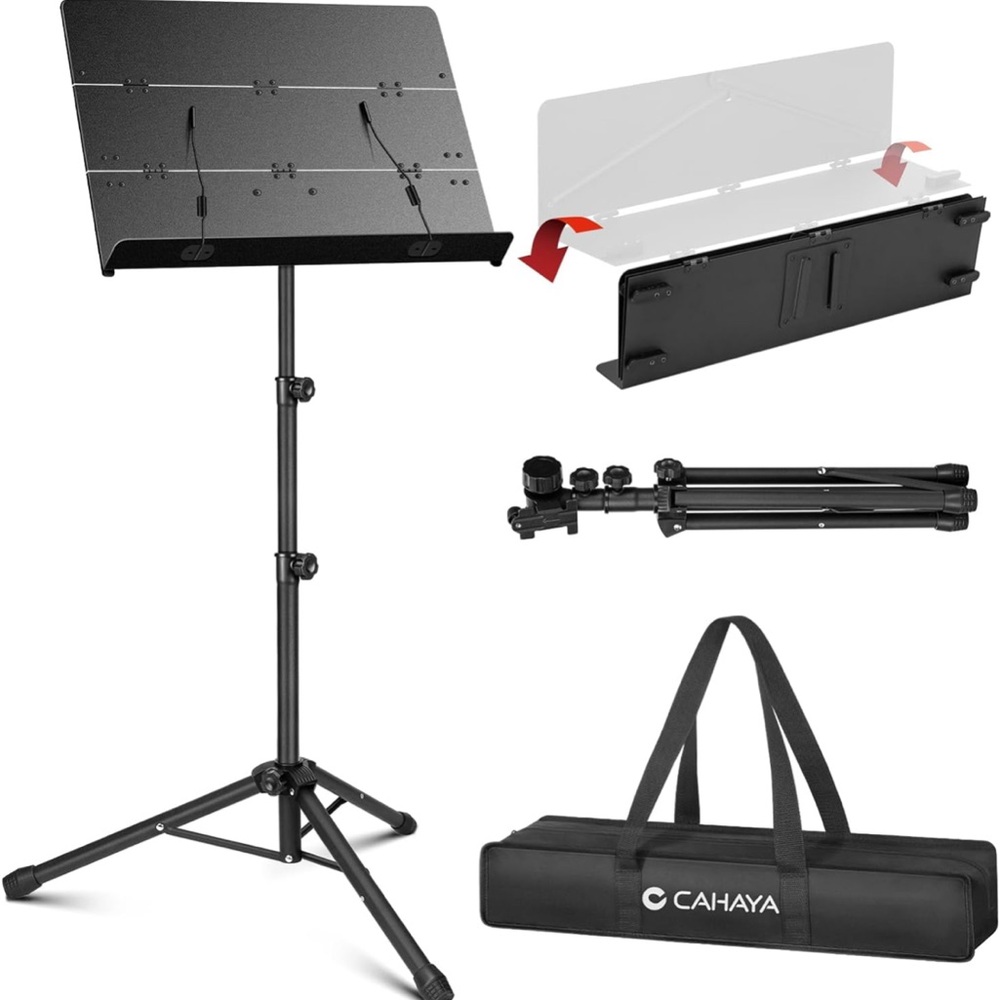 Black Adjustable Music Stand